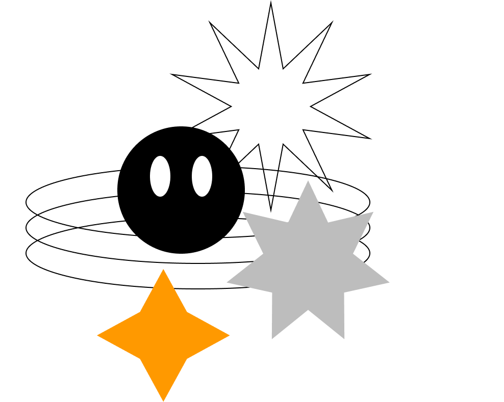 Esfera e estrelas